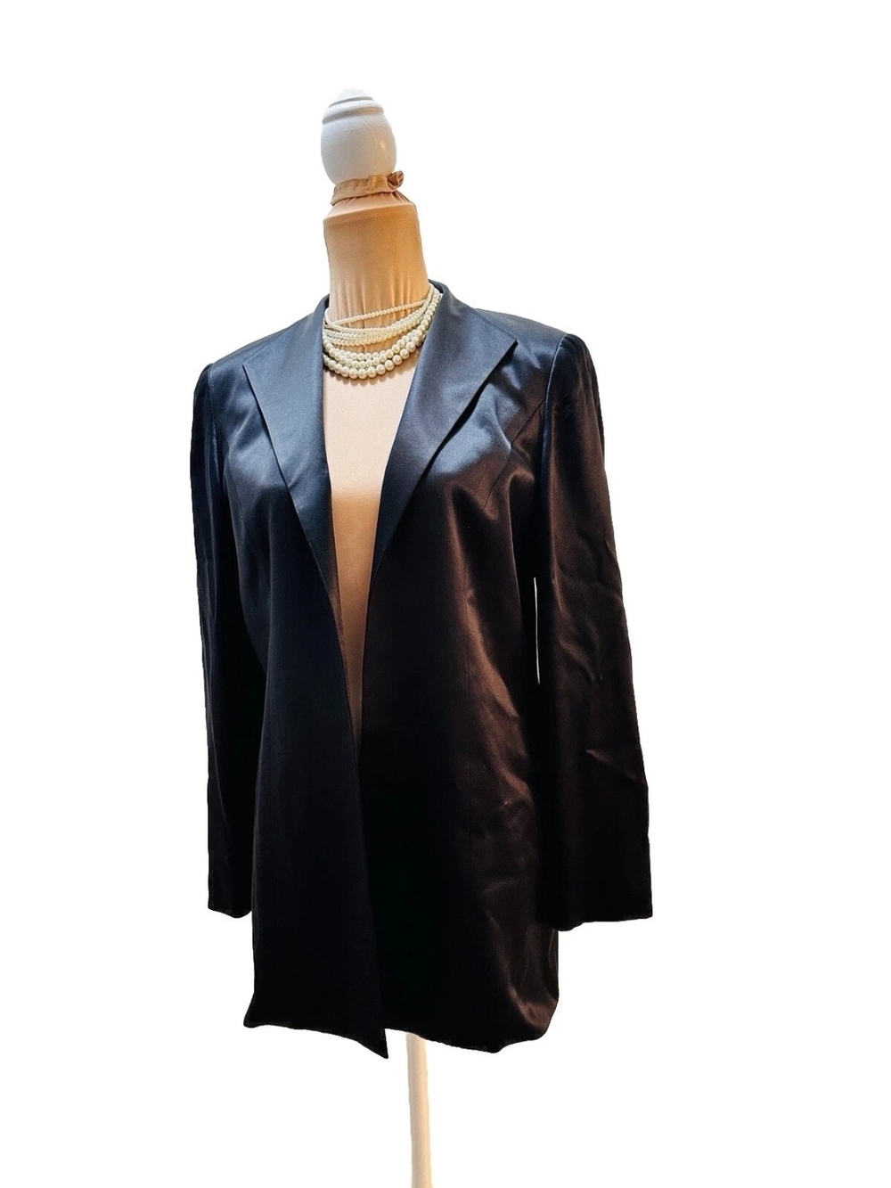 Have Black Faux Leather Blazer Jacket - Women's